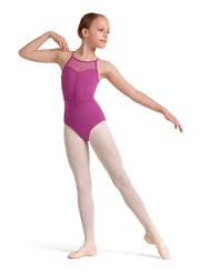 Mirella - Keyhole Halter Leotard - Child (M40002C) - Magenta