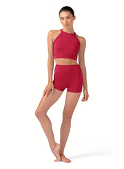 Bloch -Anika  V Front Short - Adult (R90001) - Cherry