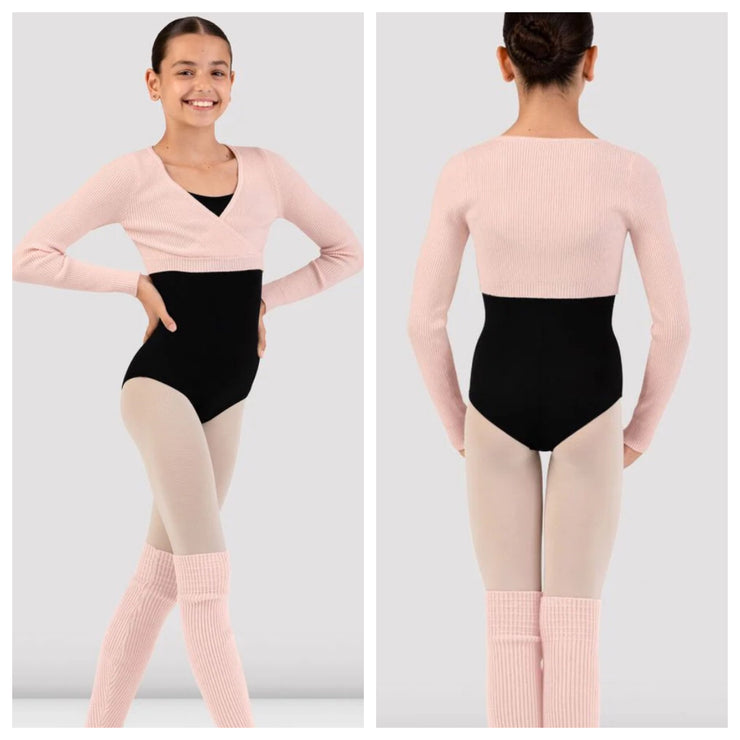 Bloch - Girls Fix Wrap Sweater - Child (CZ30019) - Light Pink