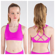 Energetiks - Ava Crop Top - Child (ICC118PIP-HPK) - Hot Pink