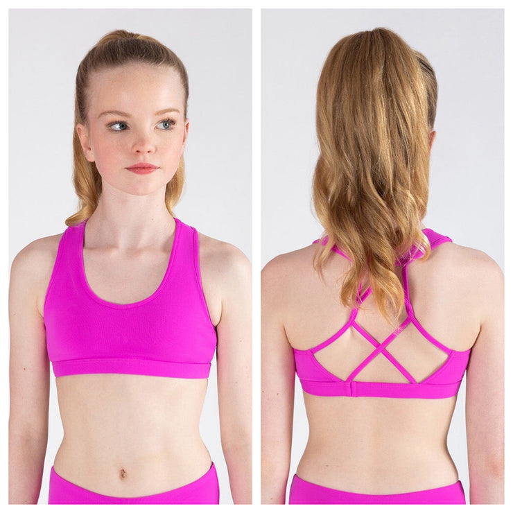 Energetiks - Ava Crop Top - Child (ICC118PIP-HPK) - Hot Pink
