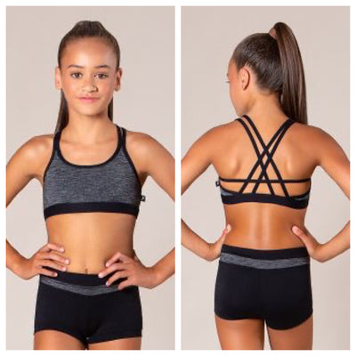 Energetiks - Olivia Crop Top - Adult (AC107-BLK) - Black - Final Sale