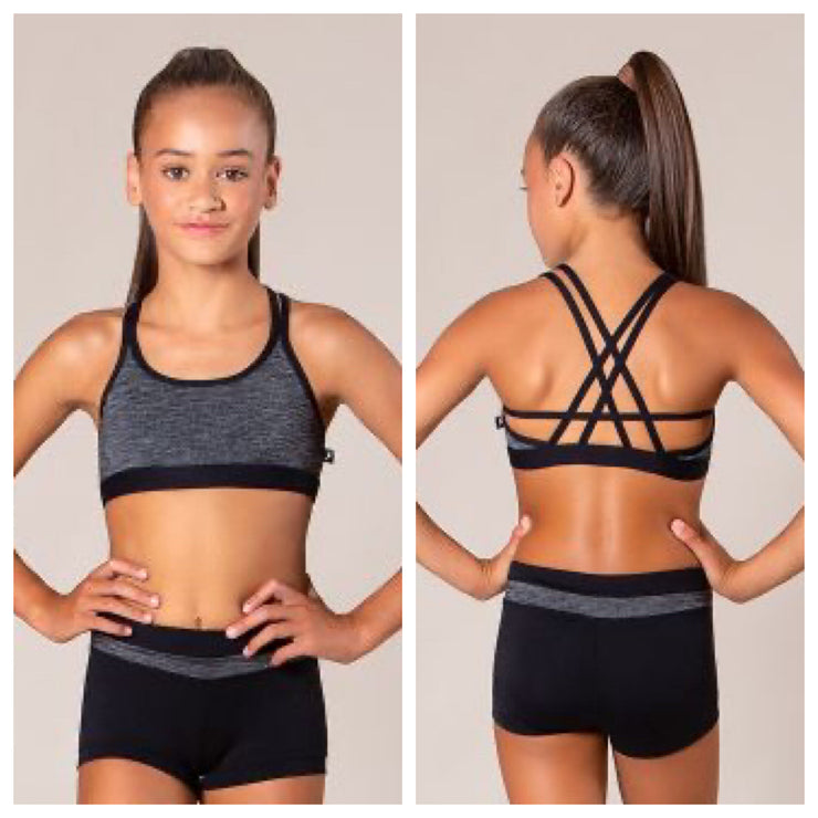 Energetiks - Olivia Crop Top - Adult (AC107-BLK) - Black - Final Sale