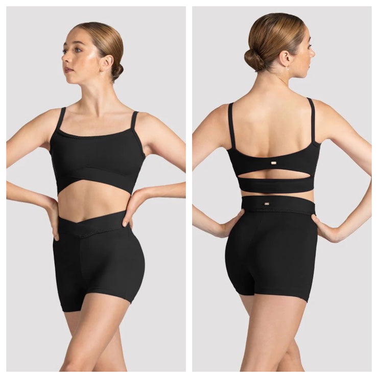 Mirella - Miami Camisole Crop Top - Child/Adult (M747C/M7061L) - Black