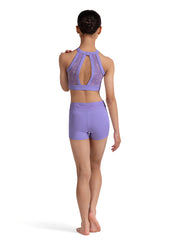 Bloch - Crop Top With Embroidered Back Detail - Child (CZ30008) - Lilac