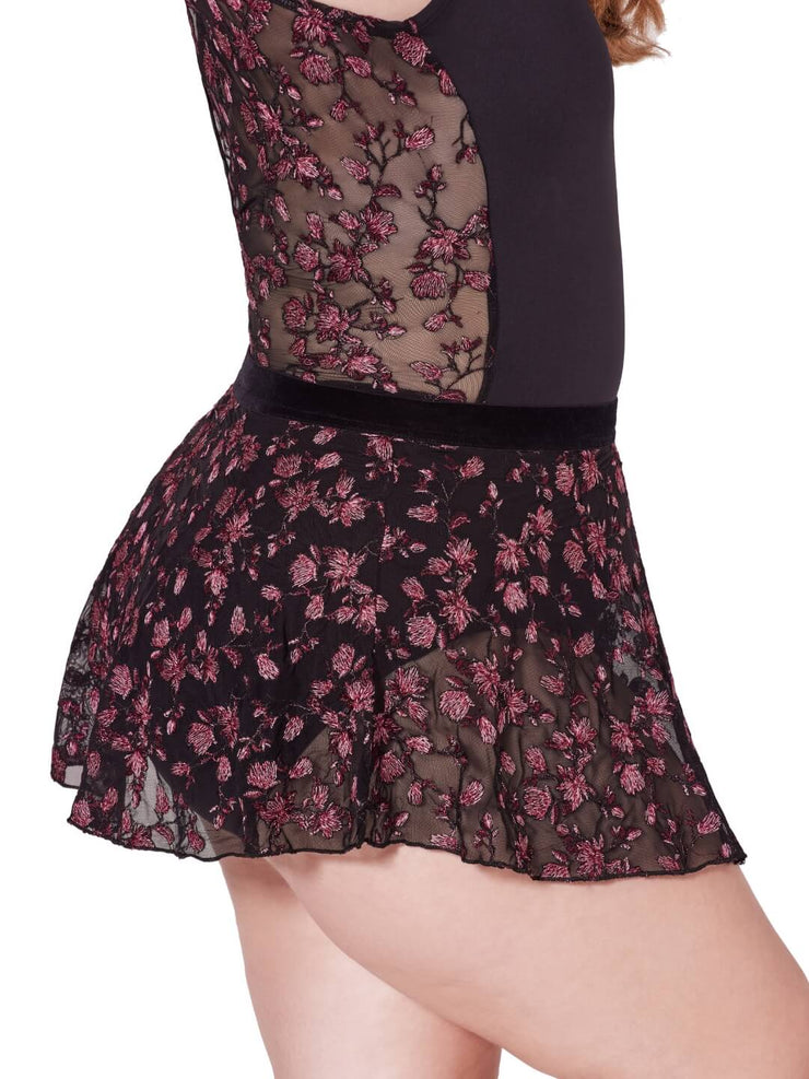 Capezio - Enchant Pull-On Skirt - Adult (F12406W) - Black Ornate Romance