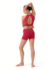 Bloch -Anika  V Front Short - Adult (R90001) - Cherry