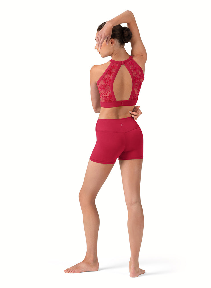 Bloch -Anika  V Front Short - Adult (R90001) - Cherry