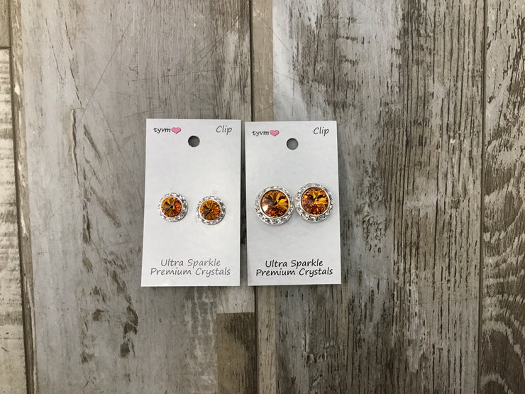 Thank You Very Much - Ultra Sparkle Center Stone Earring - Various Colors