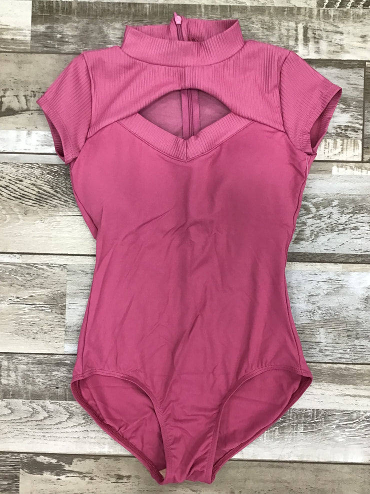 Danz N Motion -  Neve Shiny Rib Cap Sleeve Leotard - Adult (25124A) - Mauve