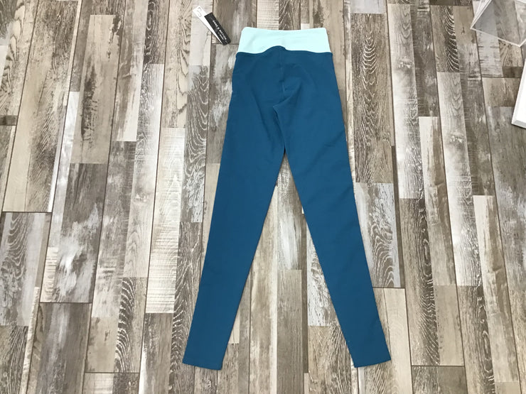 Danz N Motion - Full Length Legging with Side Stripe - Child/Adult (20412C/20412A) - Teal/Green - Final Sale