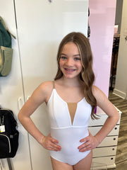 Nikolay - Little Charlotte/Charlotte Leotard with Adjustable Straps - Child/Adult (DAD1930MPN/DA1930MPN) - White