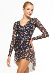 Eleve Dancewear - Wrap Top - Adult - Flourish Storm Mesh