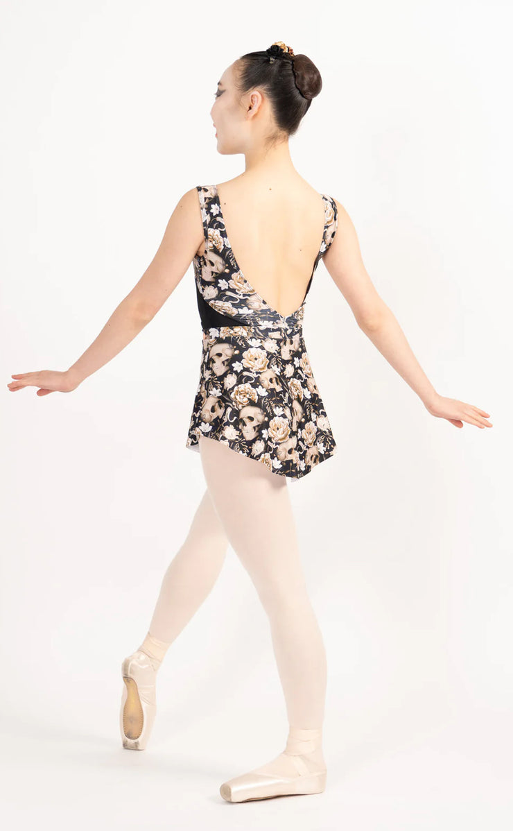 Danse De Paris - Patterned Skirt - Adult (S0200L) - Squelette Blanc - Final Sale