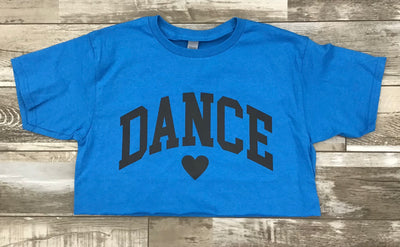 Trendy Trends - Dance Heart Crop Tee - Child (B005G) - Turquoise