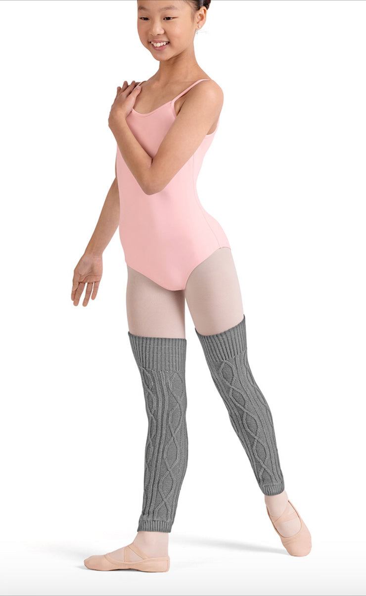 Bloch -Alba Girls Leg Warmer - Child (CW11001) - Grey Marle