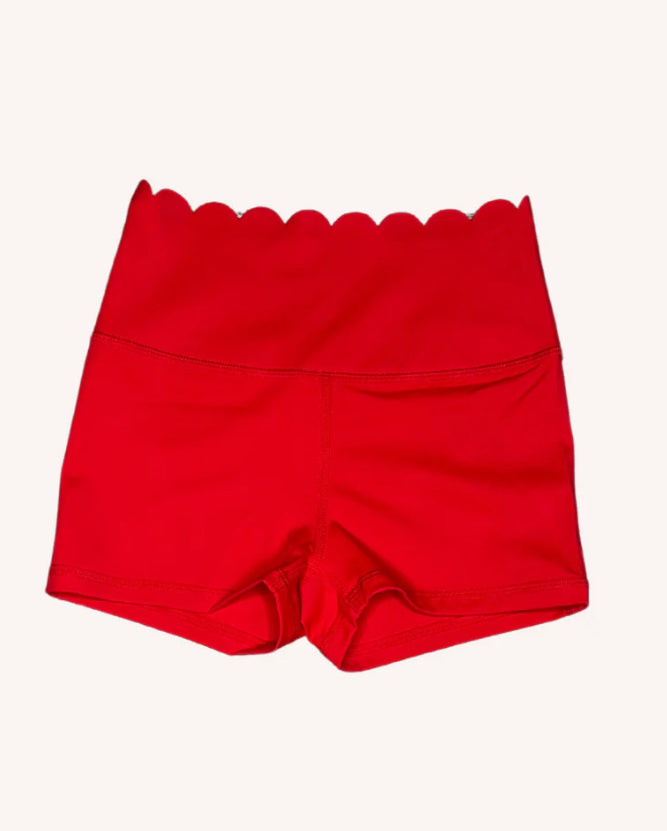Trendy Trends - Scallop Short - Child (17816-RED) - Red
