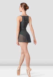 Bloch - Nicky Mesh Skirt - Adult (R9221) - Graphite