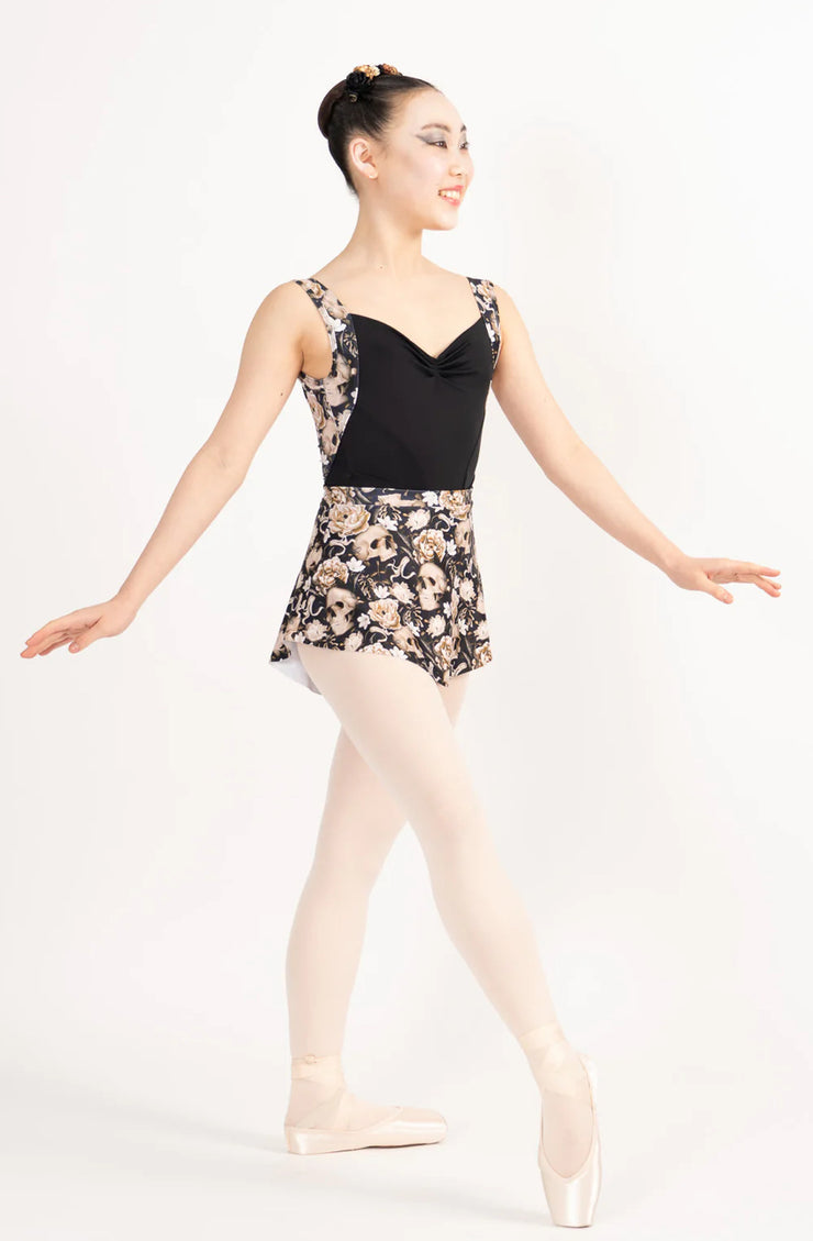 Danse De Paris - Patterned Skirt - Adult (S0200L) - Squelette Blanc - Final Sale