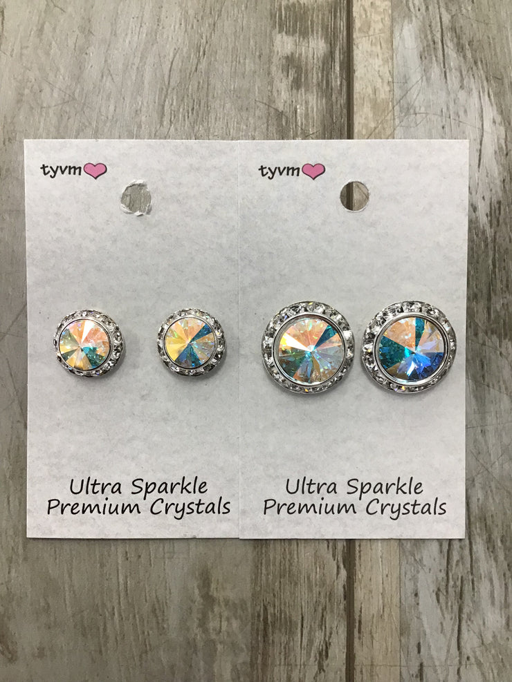 Thank You Very Much - Ultra Sparkle Center Stone Earring - AB