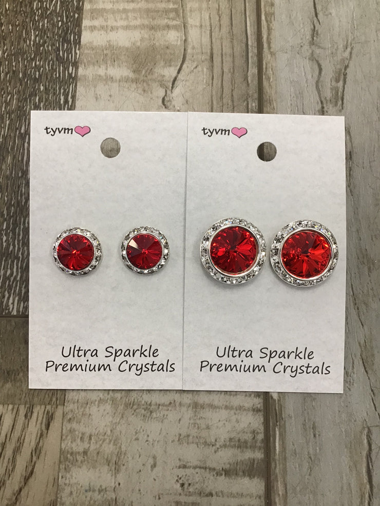 Thank You Very Much - Ultra Sparkle Center Stone Earring - Various Colors