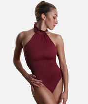 So Danca - High Neck Leotard - Adult (RDE-2680) - Bordeaux