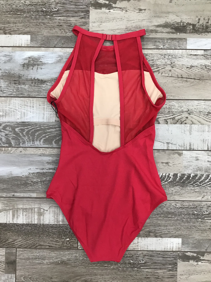 Lulli Dancewear - Lucy High Neck Leotard - Adult (LUB813) - Dark Red