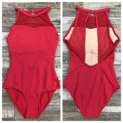 Lulli Dancewear - Lucy High Neck Leotard - Adult (LUB813) - Dark Red