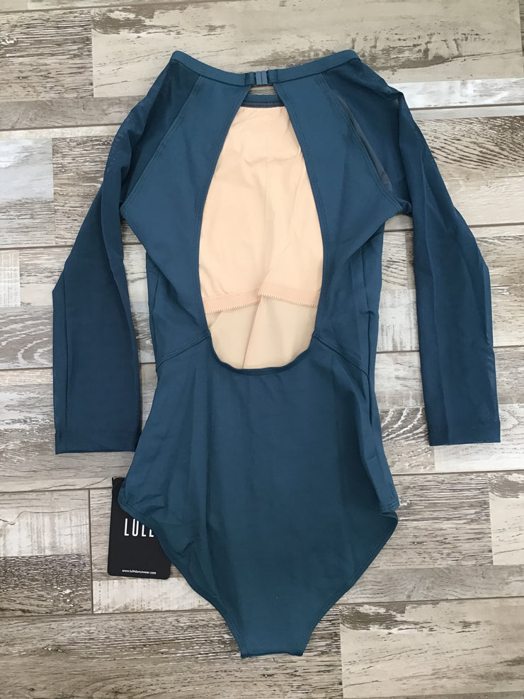Lulli Dancewear - High Neck 3/4 Sleeve Leotard - Adult (LUB863) - Dark Teal