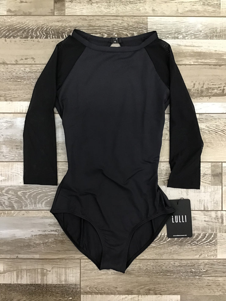 Lulli Dancewear - High Neck 3/4 Sleeve Leotard - Adult (LUB863) - Black