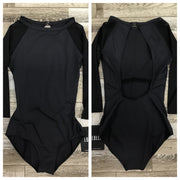 Lulli Dancewear - High Neck 3/4 Sleeve Leotard - Adult (LUB863) - Black