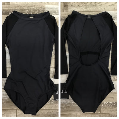 Lulli Dancewear - High Neck 3/4 Sleeve Leotard - Adult (LUB863) - Black