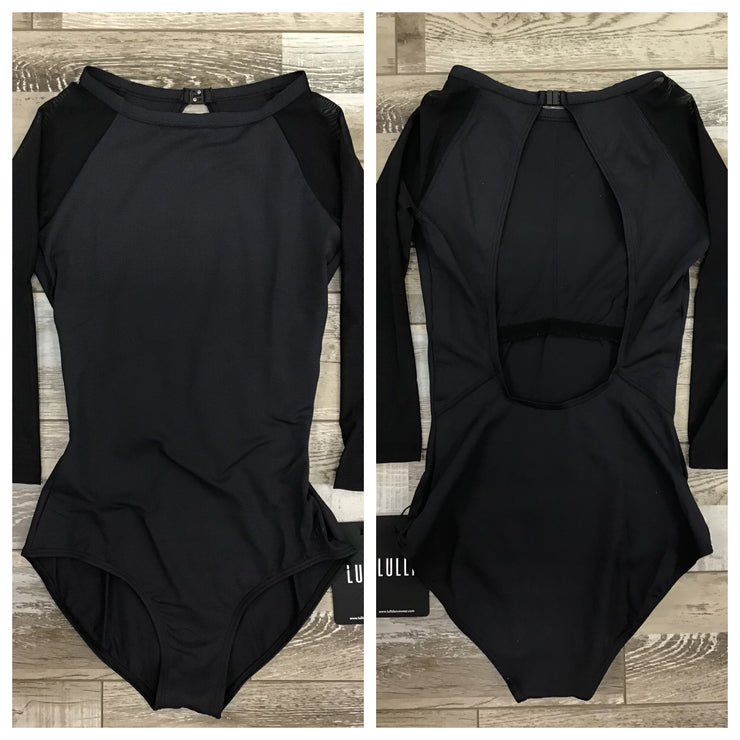 Lulli Dancewear - High Neck 3/4 Sleeve Leotard - Adult (LUB863) - Black