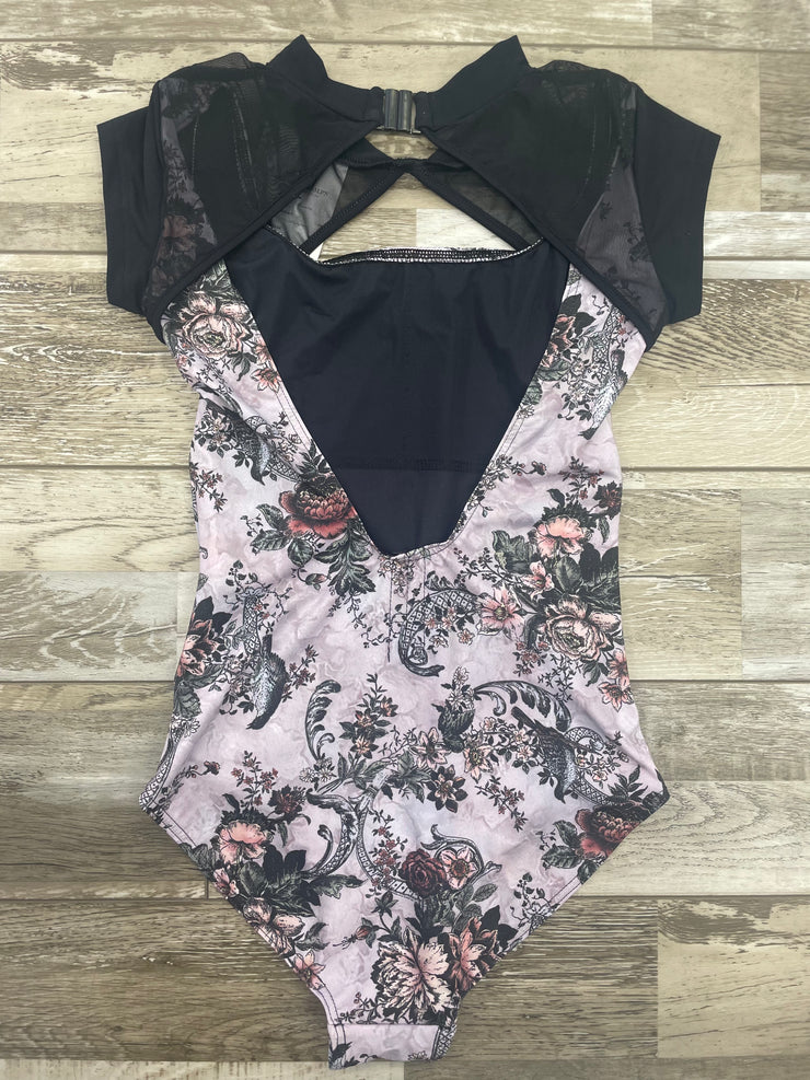 Nikolay - Sabrina Cap Sleeve Leotard - Child/Adult (DAD4053LPN/DA4053LPN) - Baroque/Black