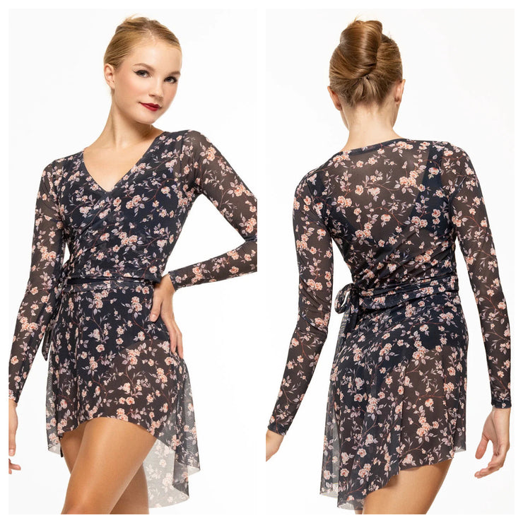 Eleve Dancewear - Wrap Top - Adult - Flourish Storm Mesh