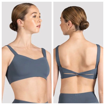 Bloch - Sarai Camisole Crop Top - Adult (Z1117) - Graphite Grape