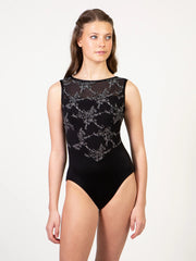 Suffolk - Soiree Illusion Sweetheart Leotard - Adult (2658A) - Black