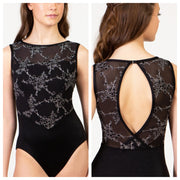 Suffolk - Soiree Illusion Sweetheart Leotard - Adult (2658A) - Black