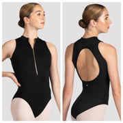 Mirella - Miami Zip Front Leotard - Adult (M3114LM) - Black