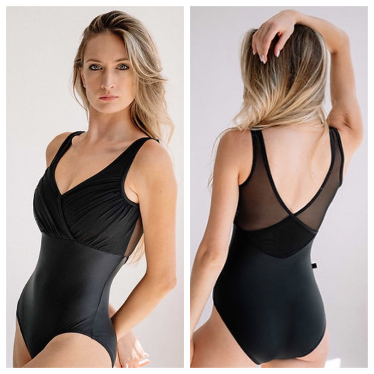 Jule Dancewear - Alloy Leotard - Adult (AL1) - Black/Black Mesh
