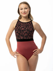 Suffolk - Darling Empire Jewel Neck Leotard - Adult (2565A) - Sangria