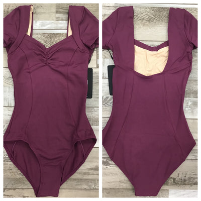Lulli Dancewear - Aya Short Sleeve Leotard - Adult (LUB887) - Wine