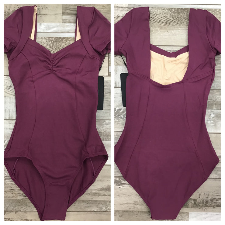 Lulli Dancewear - Aya Short Sleeve Leotard - Adult (LUB887) - Wine