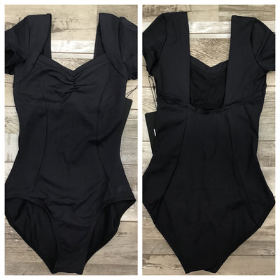 Lulli Dancewear - Aya Short Sleeve Leotard - Adult (LUB887) - Black