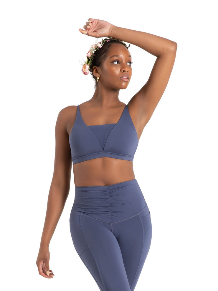 Capezio - Wildflower Iris Mesh Bra Top - Adult (12090W) - Crown Blue