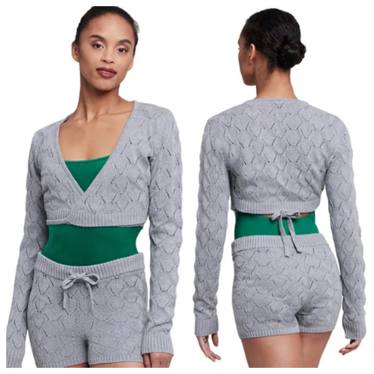 Bloch - Knit Wrap Top - Adult (Z5239) - Gray