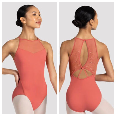Bloch - Cassia Floral Halterneck Leotard - Adult (L3317) - Peach