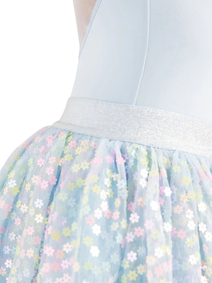 Capezio - Flower Fairy Glimmer Tutu Skirt - Child (12226C) - Light Blue