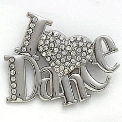 Dasha Designs - "I Love Dance" Pin (2602-D)
