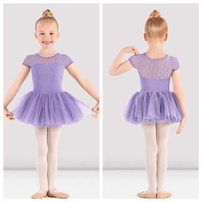Mirella - Majesty Cap Sleeve Tutu Dress - Child (M1564C-LLC) - Lilac